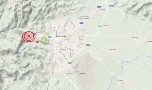 Balıkesir'de deprem Bandırma Ortamandıra 3.7 ile sallandı