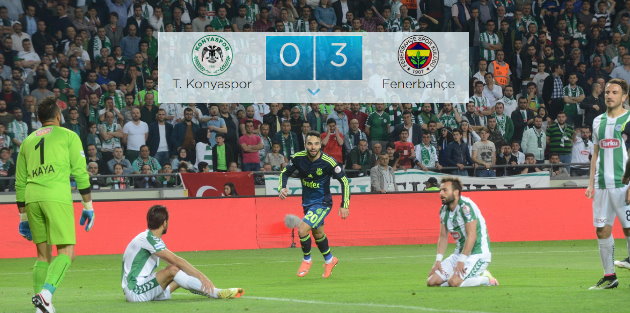 Fenerbahçe Konya'yı evinde devirdi 3 - 0