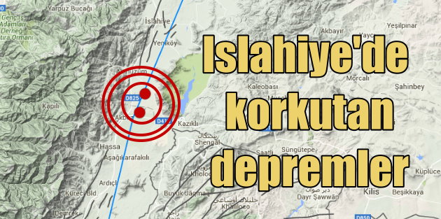 Gaziantep Islahiye'de deprem; 4.0 ile iki kez sallandı