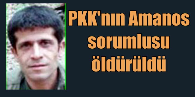 PKK’nın Amanos sorumlusu öldürüldü
