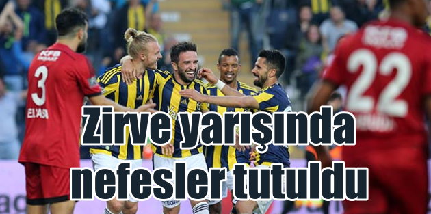 Fener zirveye göz dikti; Fenerbahçe 3 - Gaziantepspor  0