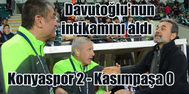 Konyaspor Kasımpaşa'yı 2 golle gönderdi