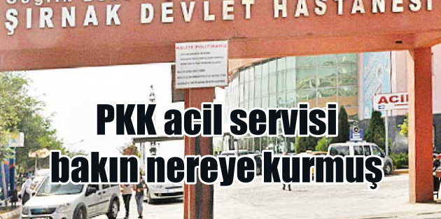 PKK acil servisi soymuş, çatışma bölgesine kurmuş