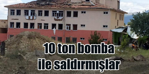 PKK Kulp Zeyrek Karakolu'na 10 ton bomba ile saldırmış