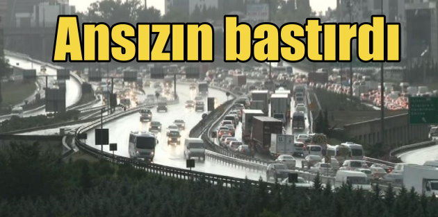 İstanbul'da yağmur serinliği; Sağanak yağmur şoku