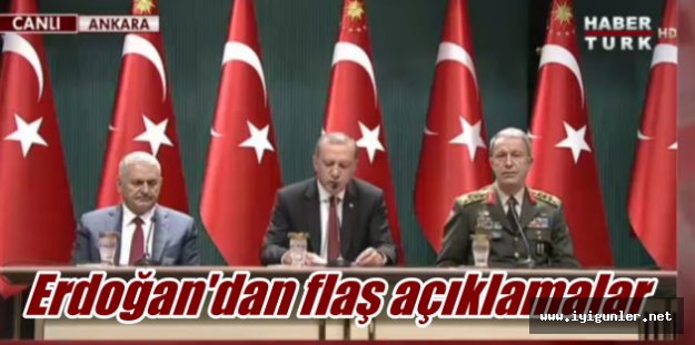 Erdoğan; 15 Temmuz'u şehitlerimizi anma günü ilan ettik