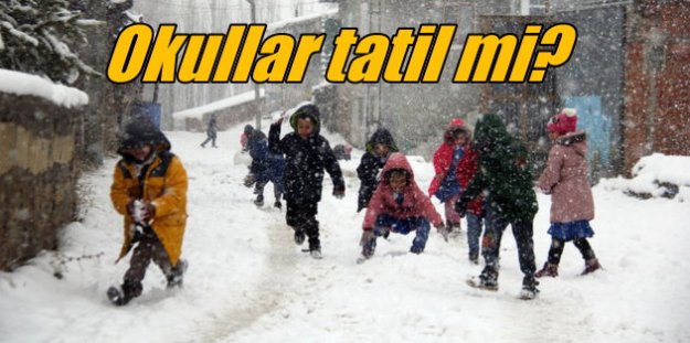 İstanbul'da okullara kar tatili var mı ? 1 Aralık 2016