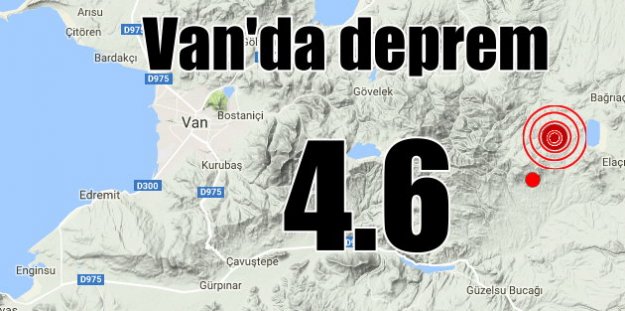 Van'da deprem, Gürpınar 4.6 ile sallandı 13 Aralık 2016