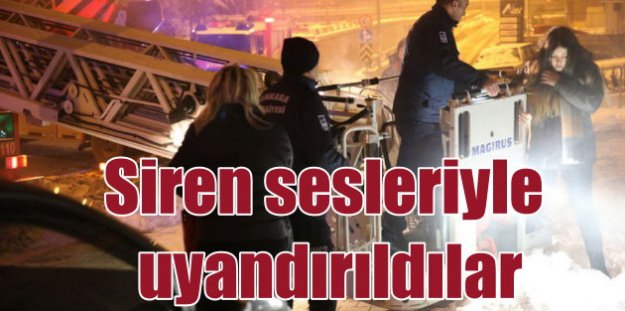 Ankara Çukurambar'da yangın, 30 kişi ölümden döndü