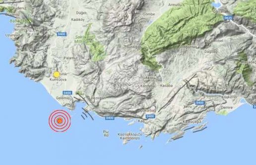 Antalya deprem sarsıldı: Antalya Kaş'ta deprem 4.1