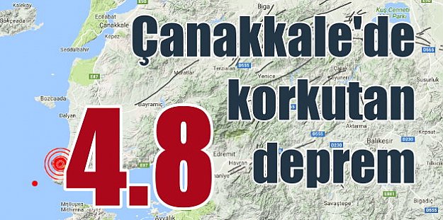 Çanakkale Gülpınar'da deprem; Çanakkale 4.8 ile sallandı