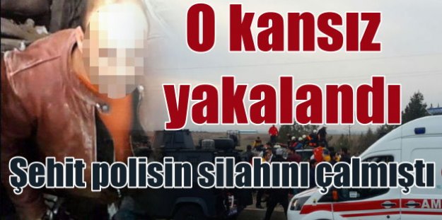 Diyarbakır'da şehit polisin silahını çalan kansız yakalandı