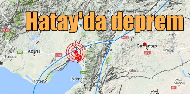 Hatay'da deprem: 4.4, Erzin ve Osmaniye 4.4 ile sallandı