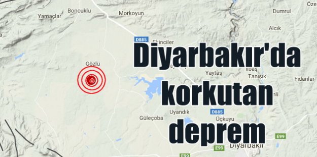 Diyarbakır Ergani'de deprem, Ergani 3.9 ile sallandı