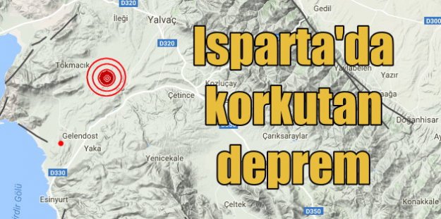 Isparta Yalvaç'ta deprem, Yalvaç 4.1'le sarsıldı
