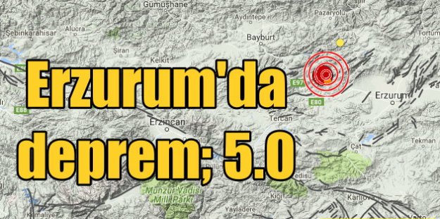 Aziziye'de deprem, Erzurum Aziziye 5.0 ile sallandı