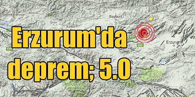 Erzurum'da deprem, Aziziye 5.0 ile sallandı