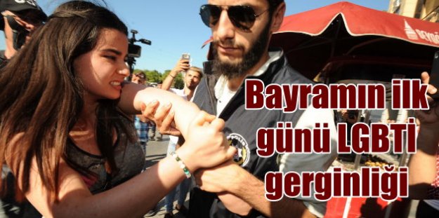 Taksim'de Bayramın ilk günü LGBT rezaleti