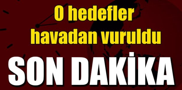 Türk uçakları, Avaşin, Zap ve Basyan'da PKK hedeflerini vurdu