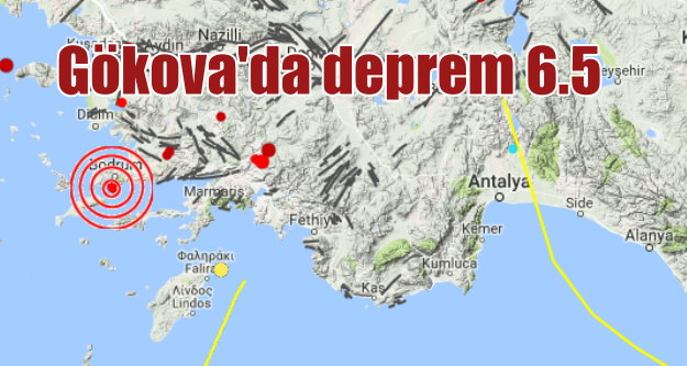 Bodrum'da deprem; Gökova 6.5 ile sallandı