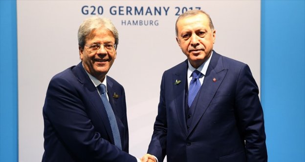 Cumhurbaşkanı Erdoğan, İtalya Başbakanı Gentiloni ile görüştü