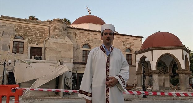 İstanköy'de din görevlisi olan Alioğlu: Türkiye'den caminin tamiri için yardım bekliyoruz