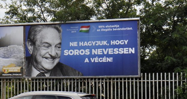 Macaristan'da Soros afişli hükümet kampanyası