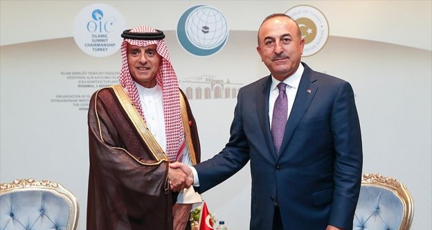 Bakan Çavuşoğlu Suudi mevkidaşı Cubeyr ile görüştü