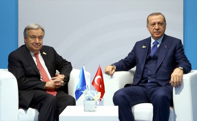 Cumhurbaşkanı Erdoğan, Guterres ile Arakan'ı görüştü