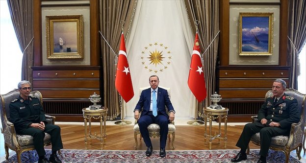Cumhurbaşkanı Erdoğan, İran Genelkurmay Başkanını kabul etti