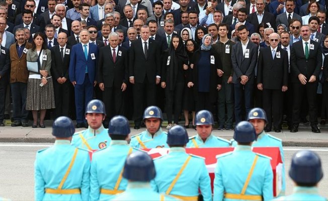 AK Parti Gaziantep Milletvekili Yüksel için TBMM'de cenaze töreni