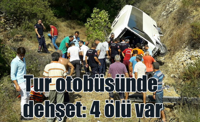 Antalya Adrasan'da Tur otobüsü kaza yaptı, 4 ölü 27 yaralı var