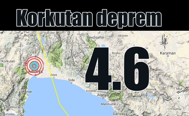 Antalya'da deprem; Kepez 4.7 ile sallandı