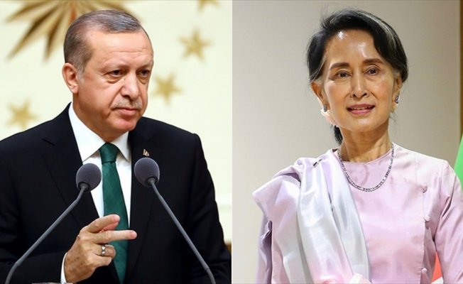 Erdoğan ile Myanmar lideri Suu Çii görüştü
