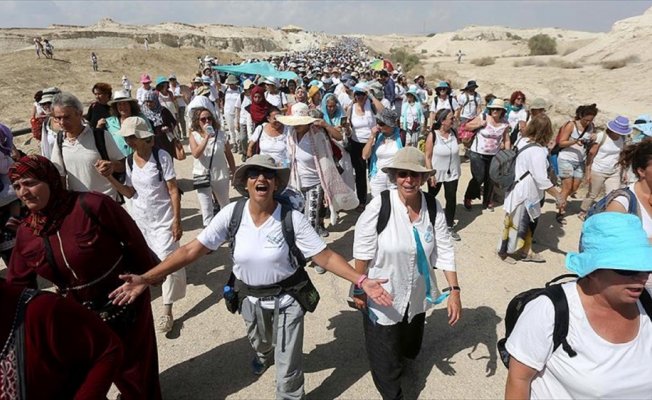 Filistinli ve İsrailli kadınlardan 'barış yürüyüşü'