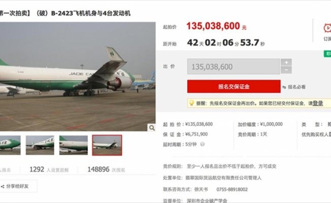 Çin'de internetten uçak satışı