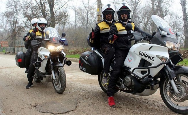 Edirne'de motosiklet ambulanslar hizmet verecek