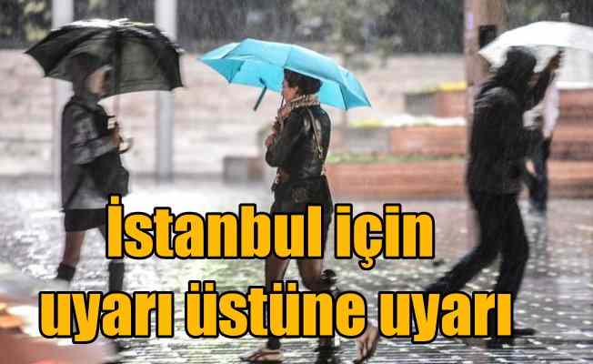 İstanbul için çifte uyarı; Yağmur ve fırtına etkili olacak