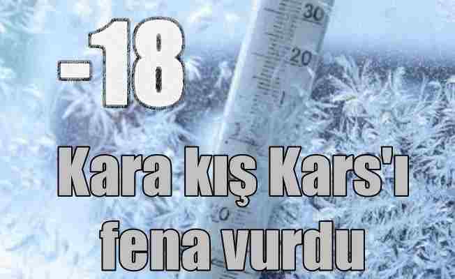 Sibirya soğukları doğuyu vurdu: Kars -18'i gördü