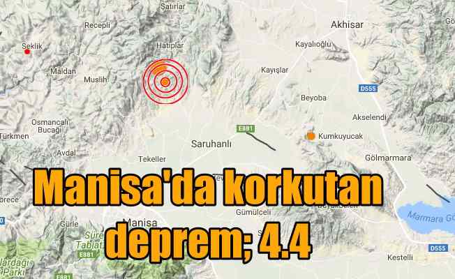 Son Depremler; Manisa Saruhanlı'da deprem: 4.4