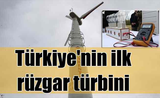 Türk tasarımı rüzgar türbini çalıştırıldı