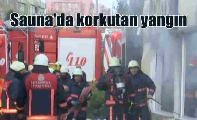 Ataköy'de saunada korkutan yangın