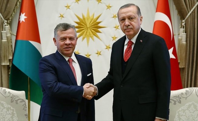 Cumhurbaşkanı Erdoğan, Ürdün Kralı Abdullah ile Kudüs'ü görüştü