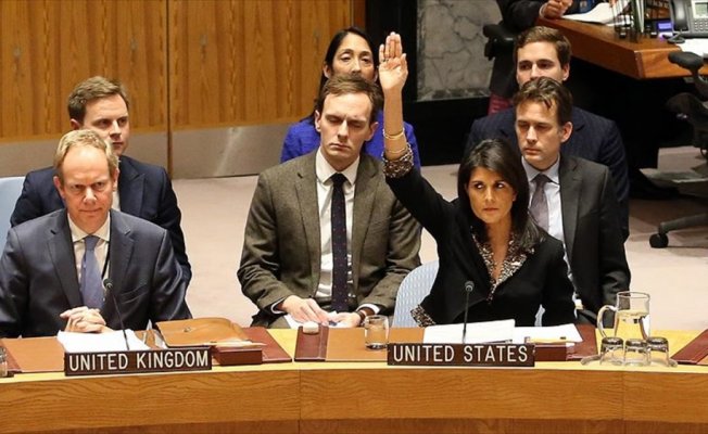 Filistin işgalinin destekçisi ABD vetoları