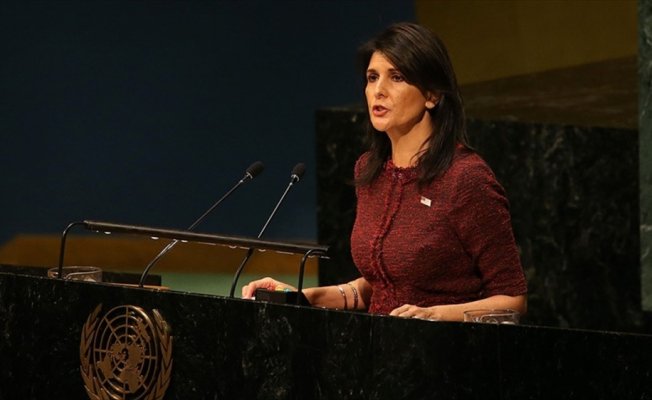 Haley'den BM'nin kararına karşı oy kullanan ülkelere resepsiyon