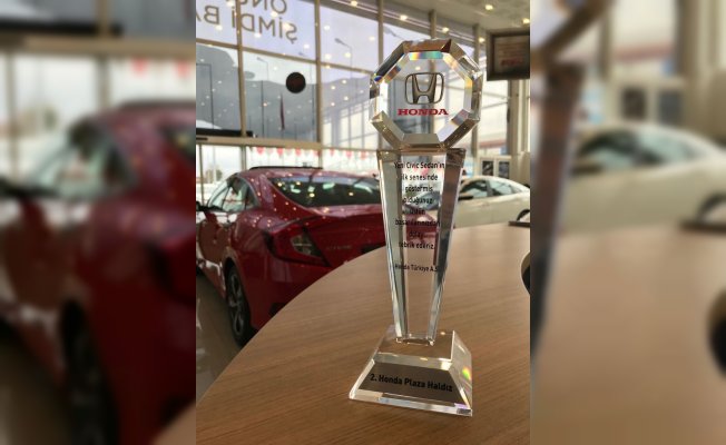 Honda Plaza Haldız'a Türkiye ikinciliği ödülü