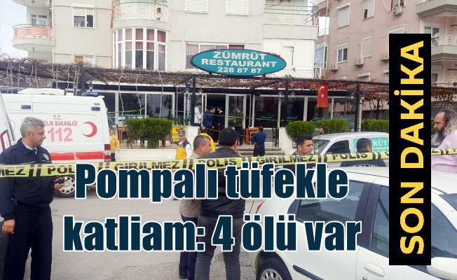 Son Dakika Antalya, Antalya'da garson dehşeti: 4 ölü var
