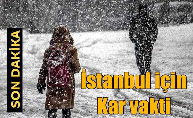 Son Dakika Hava Durumu; İstanbul'a kar geliyor