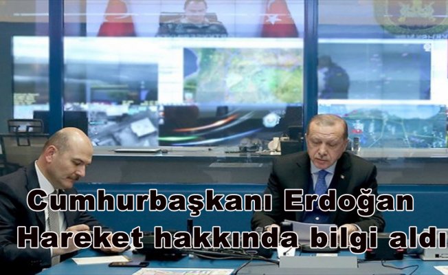 Cumhurbaşkanı Erdoğan, Zeytin Dalı Harekatı'na ilişkin bilgi aldı