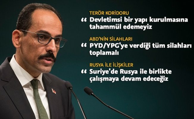 Kalın: PYD-PKK'nın ideolojisini kabul etmeyen binlerce Kürt var